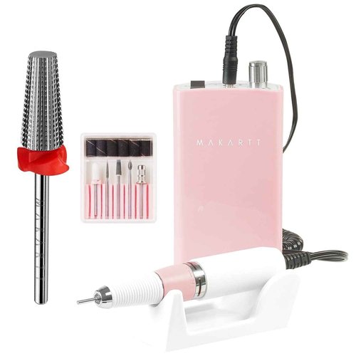 Makartt Nail Drill Machine MALORY Nail Drill Bits Bundle, Electric E File Remove Acrylic Gel with Nail Bits 3/32” Nail Bits