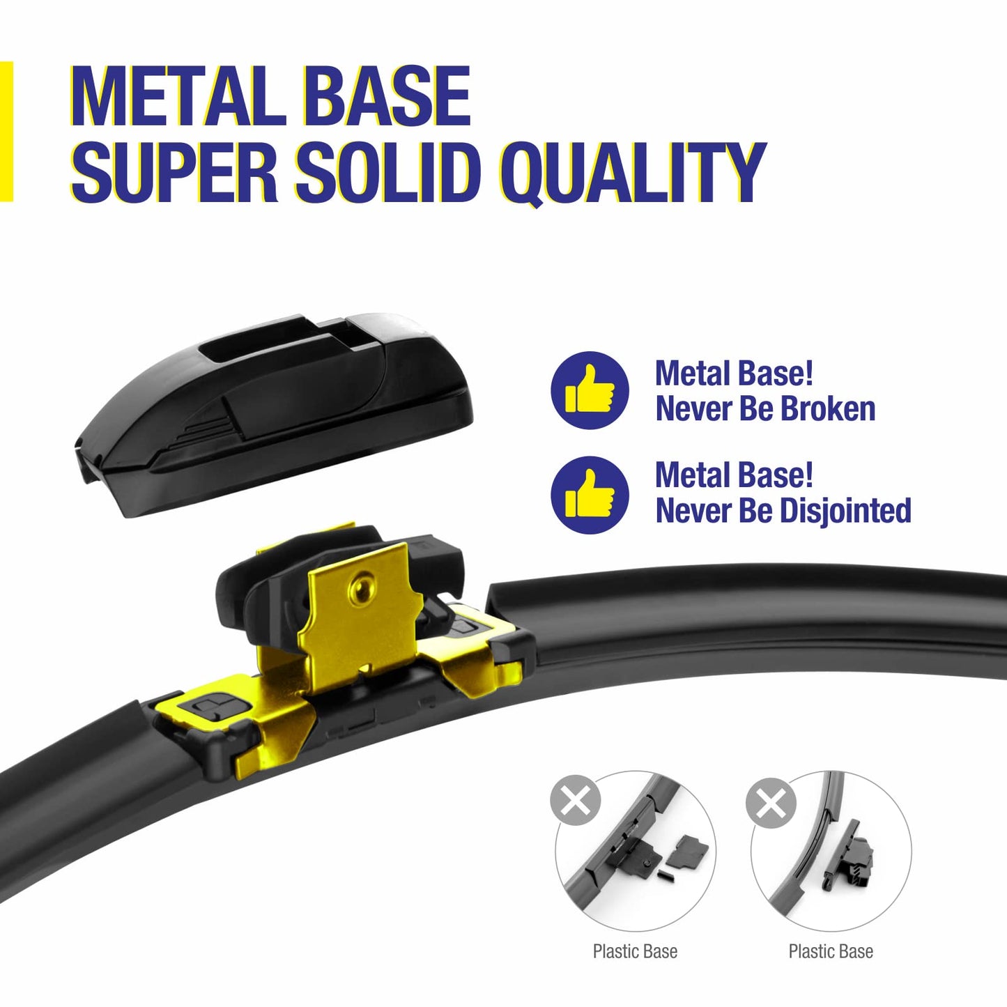 3 Wipers 26"/19"/16" Replacement For Toyota Prius 2015 2014 2013 2012 2011 2010 (Set of 3), 26 Inch+19 Inch Windshield Wiper Blades with 16 Inch Rear Wiper Blade-Original Factory Quality