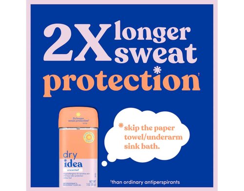 Dry Idea Clear Unscented Antiperspirant Deodorant Gel, 3 Ounce (Pack of 10)