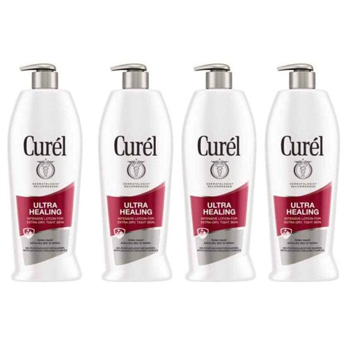 Curel Ultra Healing Intensive Lotion for Extra-Dry, Tight Skin, 20 Ounces (Pack of 4)
