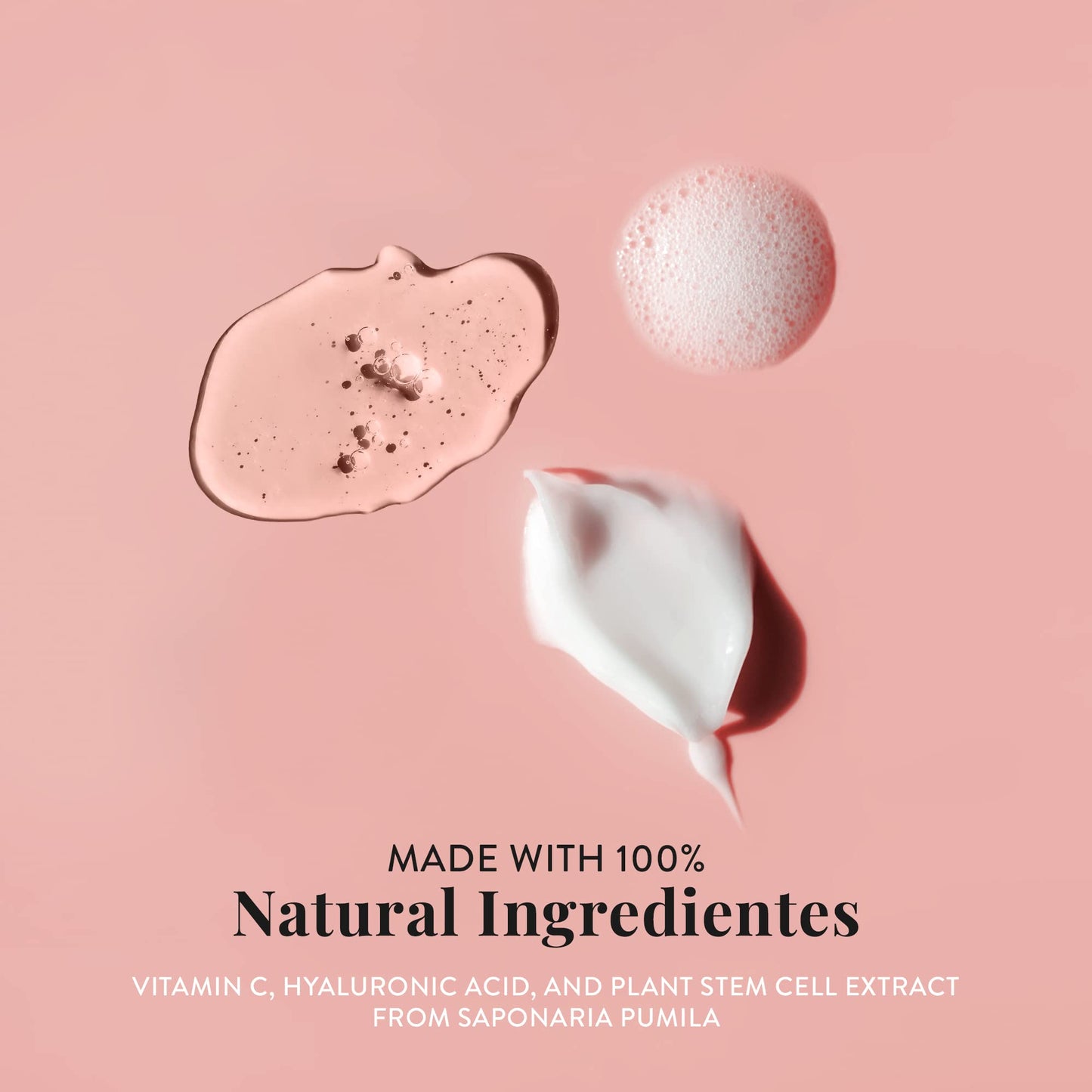 L'eudine Face Care System: Foaming Facial Cleanser, Anti-Aging Cream & Vitamin C Serum - 3 Product Bundle to Reduce Wrinkles, Hydrate & Tone Skin, 100% Natural Ingredients