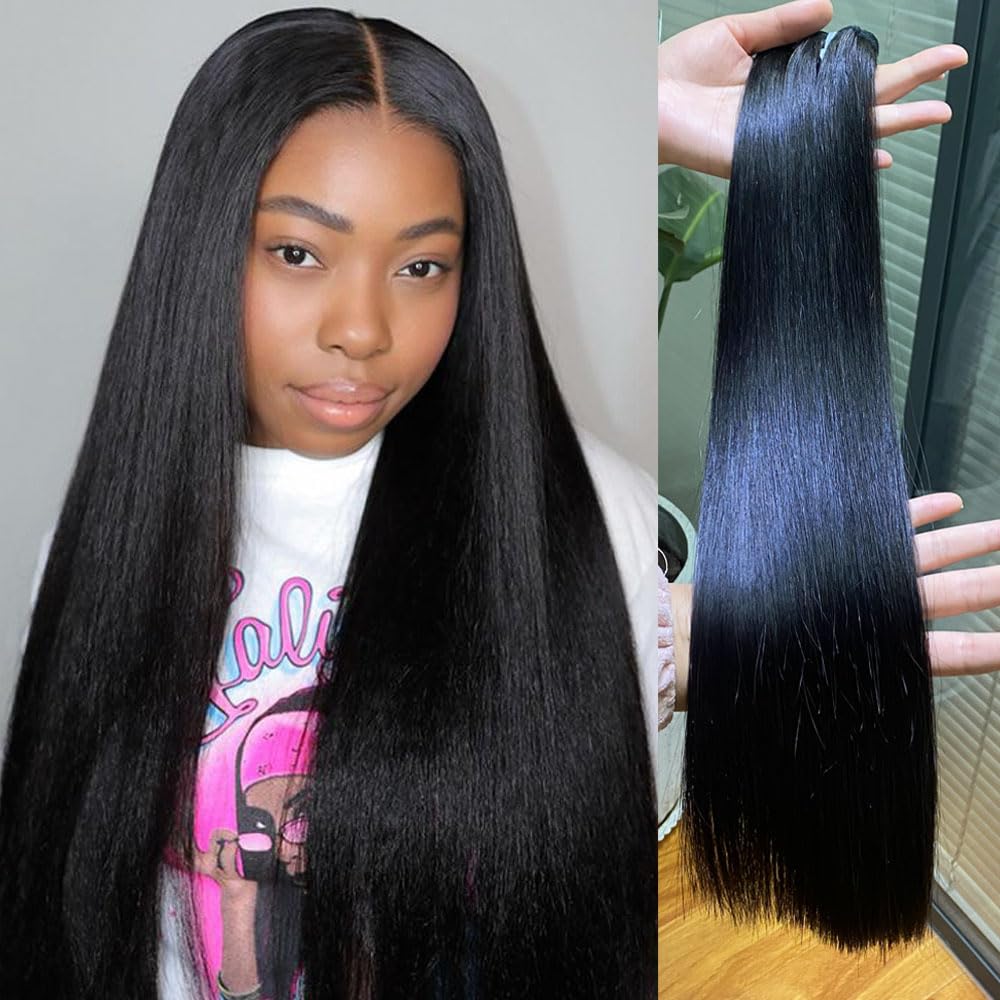 16A Straight Raw Bundles Human Hair,Triple Lifespan Than Regular Virgin Hair,Keep Texture Silky Soft,100% Raw Vietnamese Human Hair Bundles 18 Inch