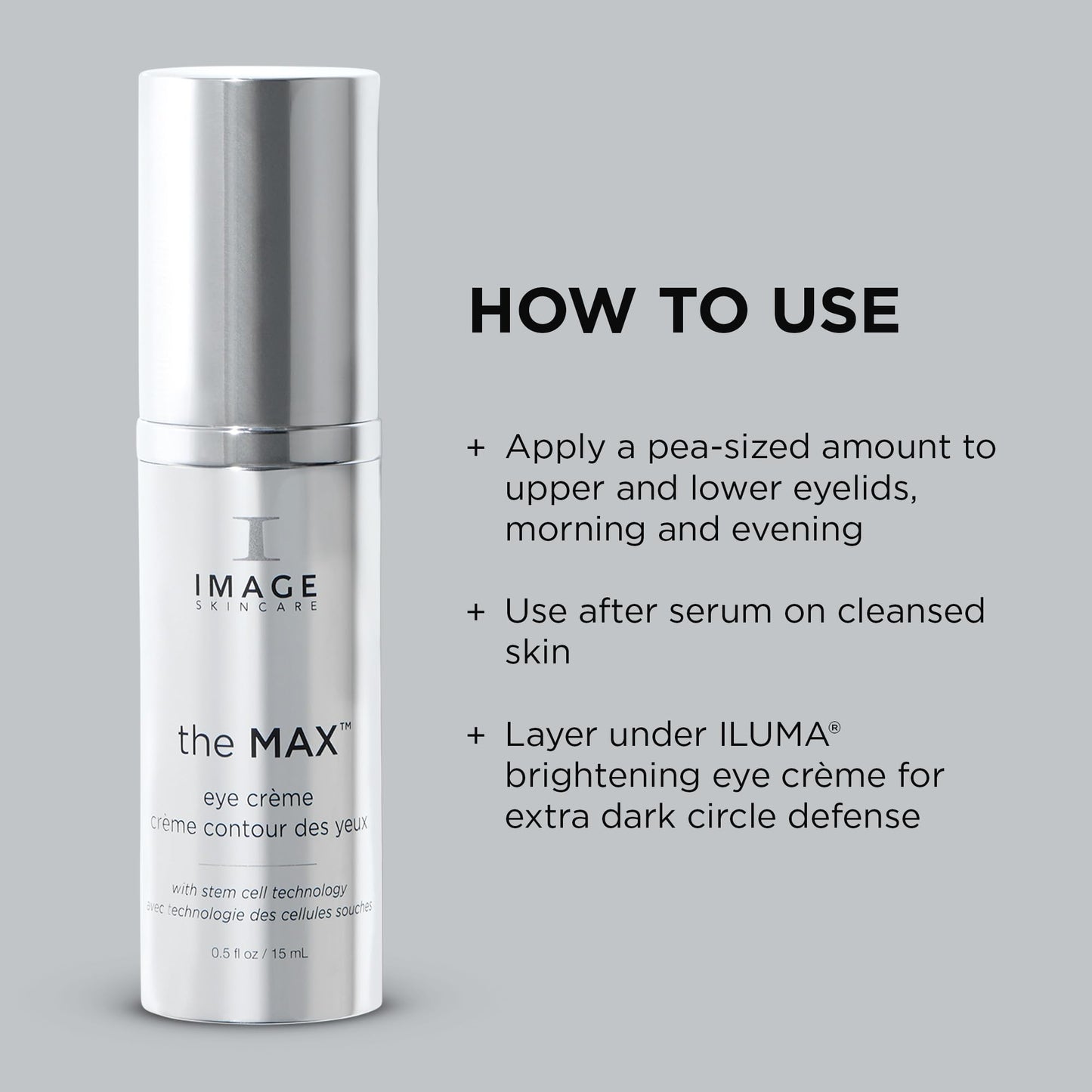 IMAGE Skincare, the MAX Eye Crème, Under Eye Cream to Reduce Appearance of Fine Lines and Puffiness for Brighter Looking Eye Area, 0.5 oz