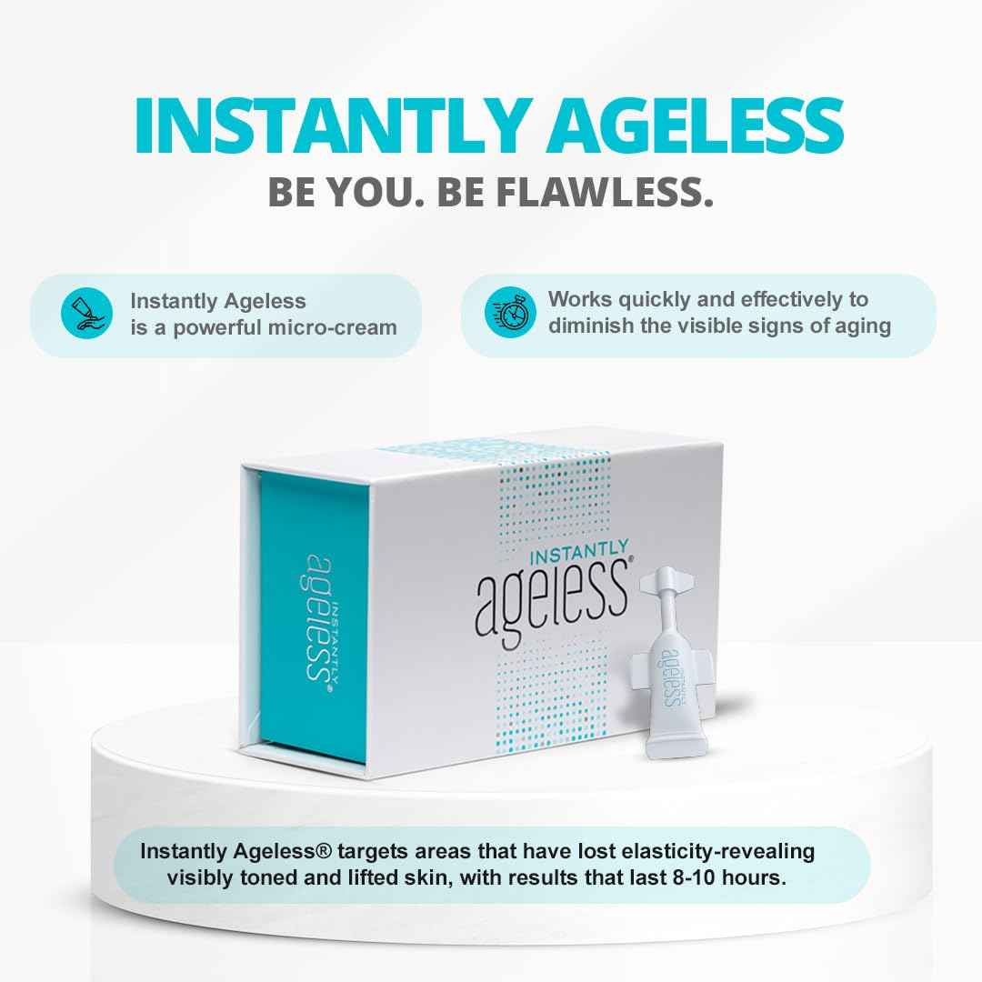 Instantly Ageless Facelift in A Box - Instant Eye Bag Remover Puffiness -1 Box of 25 Vials - Instant Under Eye Bags Remover - Wrinkle Tightener - Instant Wrinkle Remover for Face Instant Lift