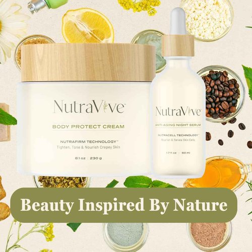 Skin Firming & Rejuvenation Duo: Body Protect Cream (8.1 Oz) & Anti-Aging Night Serum (1.7 Fl Oz) - Promotes Firm, Soft, and Supple Skin with Anti-Aging Benefits