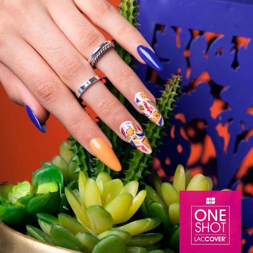 LACCOVER ONE SHOT - NAIL POLISH GEL SET BELIEVE COLLECTION, 8 COLORS, 1/2 Fl Oz each one, by NAIL FACTORY