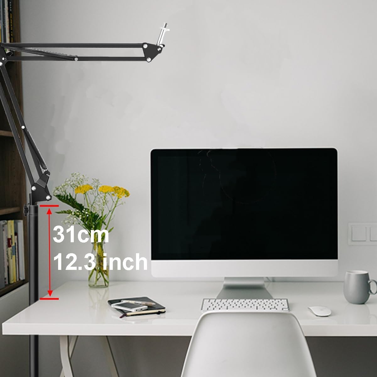 AceTaken Webcam Floor Stand,70-inch Metal Webcam Floor Holder Compatible with Logitech C920 StreamCam C930 C922 C615 C925e Brio 4K,Brio 500,MX Brio 4K Webcams