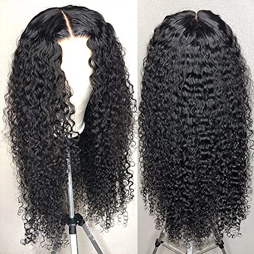 HD 200% Density Natural Black Deep Wave Wigs Human Hair Real Full Large Lace Space 13X6 Natural Black Deep Wave Wigs Human Hair Pre Plucked For Black Women