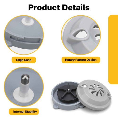 superbobi 3 Pcs BF-004 Pipeless Magnetic Jet Head Motor Replacement for LURACO Jet Motor Pedicure SPA Tubs Chair Part Magnetic Head (4 pin)