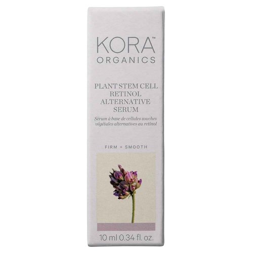 KORA Organics Plant Stem Cell Retinol Alternative Serum, Firming Face Serum, Repair Signs of Aging, Promotes Radiant Skin, Certified Organic, Cruelty Free - Smoothening Retinol for Face - 1.01 fl oz