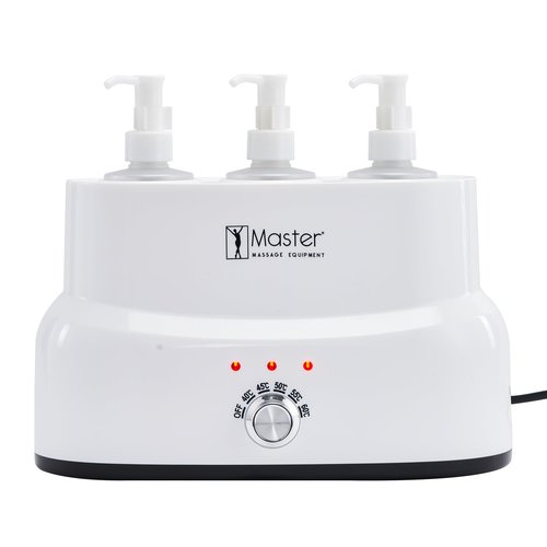 Master Massage Three Bottles Oil, Lotion, Cream Warmer Heater Salon Spa Body Therapy