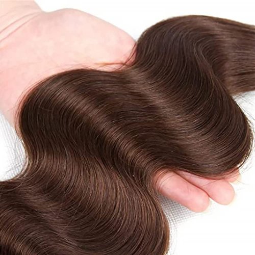 22 24 26 Inch Raivide Color 4 Bundle Chocolate Brown Body Wave Human Hair Bundles Brazilian Dark Brown Bundles Human Hair Color 4 Body Wave Bundle