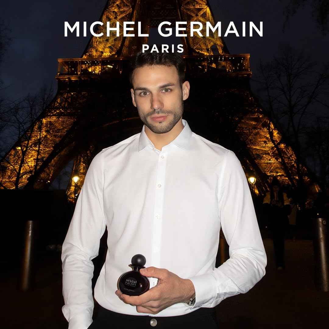 Michel Germain Sexual Noir Pour Homme Eau de Toilette Spray, Top Notes of Italian Bergamot, Crisp Grapefruit, Cardamom, Mysterious Dark Natural Oils, 2.5 Fl Oz