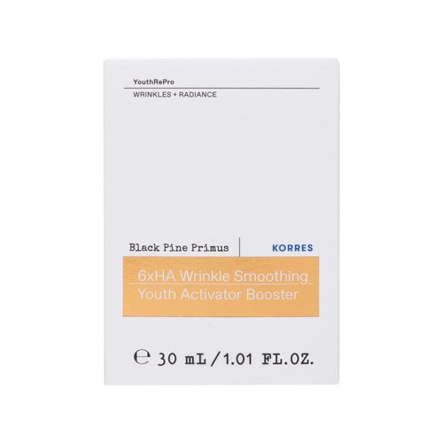 KORRES Black Pine Primus 6x Hyaluronic Complex Serum, Lightweight Wrinkle-Smoothing Water Gel, Vegan Face & Neck Hydration with Pine Bud Extract, 1.01 fl oz, Stocking Stuffer