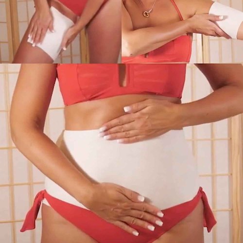 Lipo Applicator Body Wrap With Guarana, Green Tea, and Seaweed Wraps Works for Stomach Belly Legs Arms Abdomen. 6 Wraps + Gel