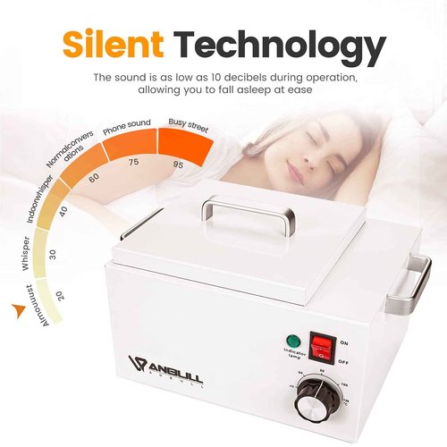 Anbull 5.5lb Professional Single Wax Warmer, Electric Lagre 2.5L Wax Heater Pot for Hair Removal with 20-120℃ Temperature Control, Paraffin Hot Facial Skin SPA Equipment