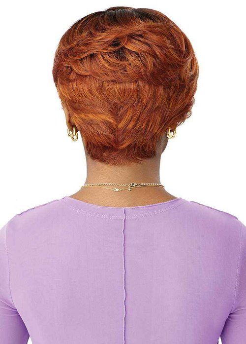 Outre Lace Front Wig - Perfect Hair Line 13X4 - Swoop Series - Swoop 12 (BURGUNDY FLAME)