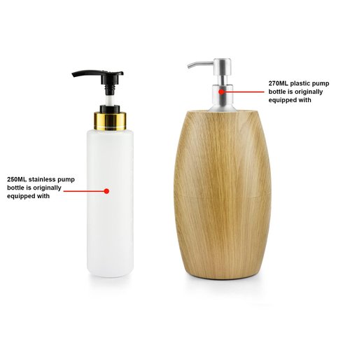 Elitzia Massage Oil Warmer Lotion Warmer 131°F Constant Temperature with Plastic Pump Bottles Massage Oil Heater for Creams Gels & Essential Oils ETOH843N (Natural Color)