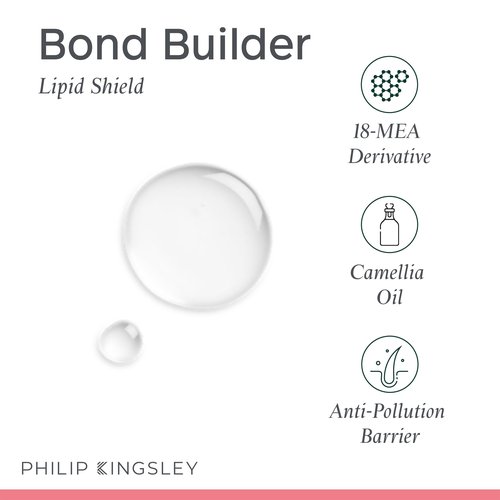 PHILIP KINGSLEY | Bond Builder Lipid Shield | Restorative Hair Oil Treatment for Dry and Damaged Hair | Heat Protectant Hair Moisturizer that Replenishes Dry and Damaged Hair | 1.01oz