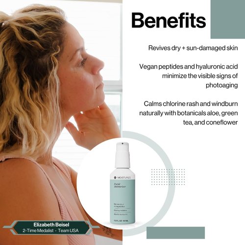 TRISWIM Chlorine Removal Body Wash & After Swim Lotion with Dermasport pH Balancing Cleanser, Hydrating Face Moisturizer, and Facial Sunscreen SPF 50 Bundle | Complete Skincare & Haircare for Swimmers