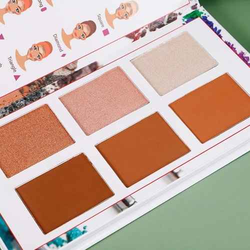 Eyeshadow Pallette j aime Haïti 4 in 1 EYESHADOW palette -BOLD &Vbrant colors-long lasting,vegan,cruelty free make up -inspired by haitian beauty