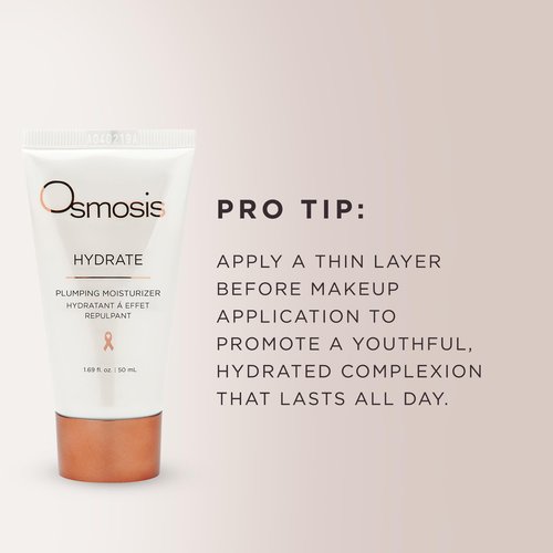 OSMOSIS HYDRATE Plumping Facial Moisturizer with Shea Butter, Skin-Soothing and Firming for Aging, Pigmented, Sensitive, Dry, and Irritated Skin, 1.69 Fl Oz