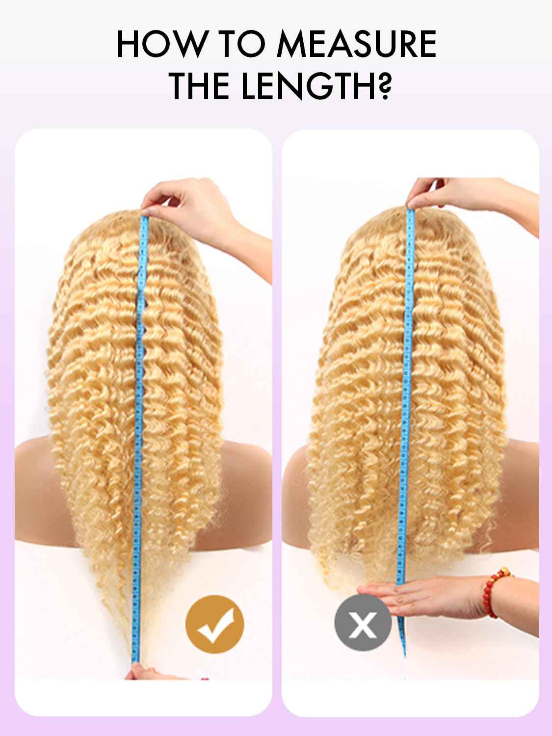 Grcabeir 613 13x6 Lace Front Wig Human Hair 20 Inch Blonde Wig Human Hair 613 Deep Wave HD Lace Front Wigs 200% Density Pre Plucked With Baby Hair for Women