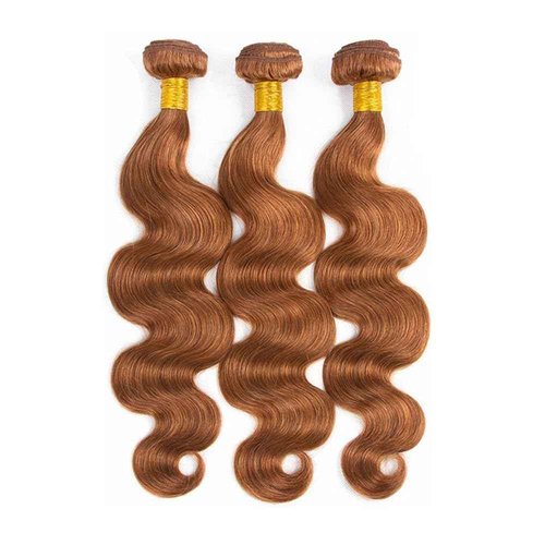 Habiliana Bundles Human Hair 22 24 26 Inch Body Wave 30 Light Brown Human Hair Bundles 11A Unprocessed Brazilian Virgin Quick Weave Hair Extensions for Black Women