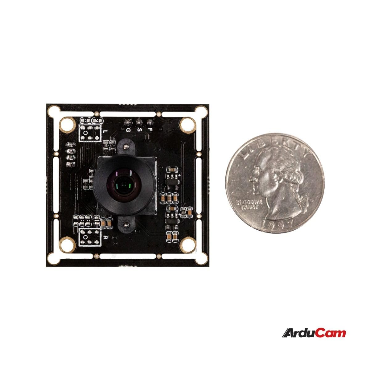 Arducam 100fps Global Shutter Color USB Camera Board, 1MP OV9782 UVC Webcam Module with Low Distortion M12 Lens Without Microphones