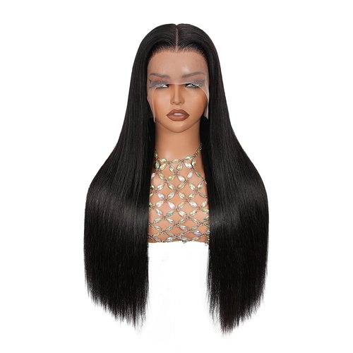 ZCORGDHAIR Straight Lace Front Wigs Human Hair 13x6 HD Transparent Lace Front Human Hair Wigs Human Hair Wig Glueless Wigs Human Hair Pre Plucked Pre Cut Straight Lace Front Wigs(26in)