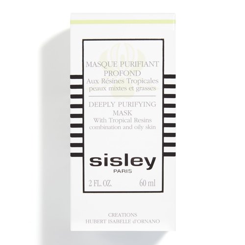 Sisley Paris Deeply Purifying Mask With Tropical Resins - 60 mL - Cream Face Mask for Combination to Oily Skin - Targets Imperfections & Mattifies Skin - Non-Comedogenic