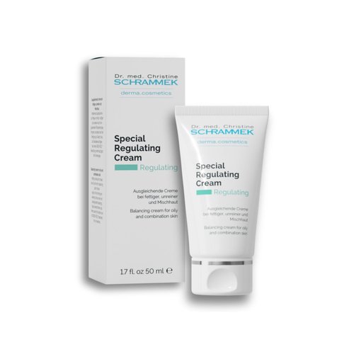 Schrammek Special Regulating Cream (1.7 fl oz) - For Oily & Mixed Skin - Aloe Vera & Vitamin E - Face Moisturizer & Face Cream - Skin Care - Dr