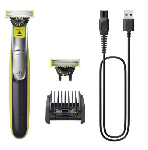PHILIPS Shaver OneBlade 360 Face, Hybrid Electric Beard Trimmer and Shaver with 5-in-1 Face Stubble CombQP2730 20 (QP2730/20)