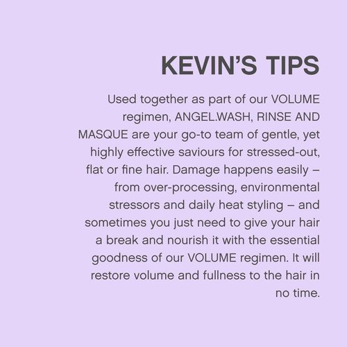 KEVIN.MURPHY BLONDE.ANGEL.WASH & BLONDE.ANGEL - Purple Shampoo for Blondes - Blonde Conditioner - Colour Enhancement Hair Care - Colour Safe - Paraben/Sulphate Free - 250 mL / 8.4 fl oz, 2 Pack