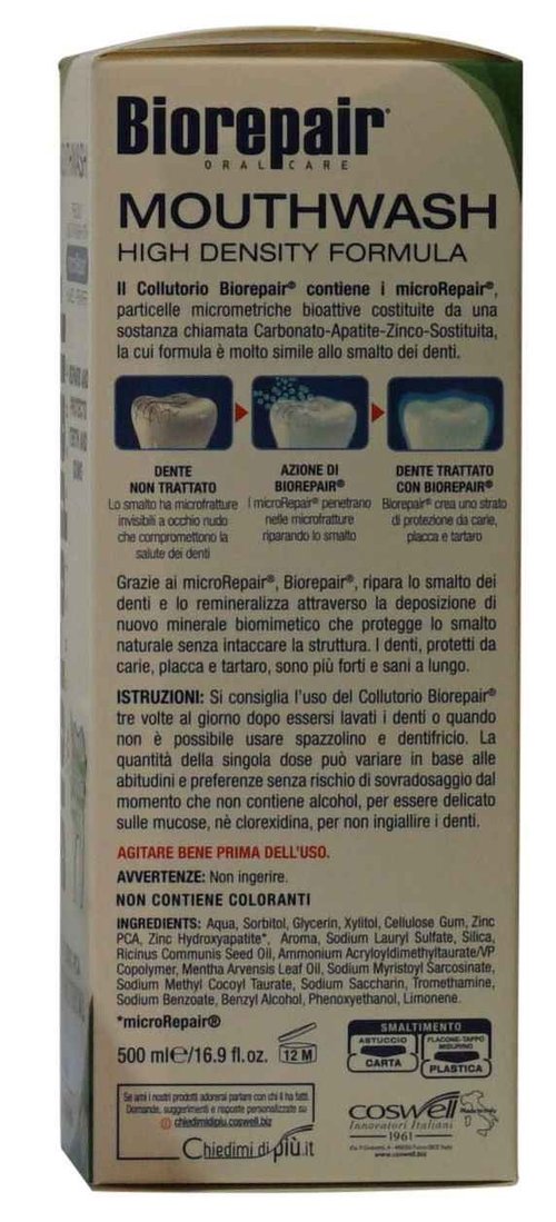 Biorepair: Collutorio Mouthwash 500ml/16.9 fl.oz - Pack of 3