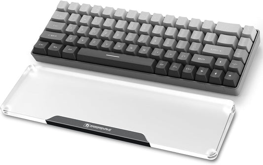 Acrylic Keyboard Wrist Rest-Black 68Key Ergonomic Palm Rest for Computer Keyboard