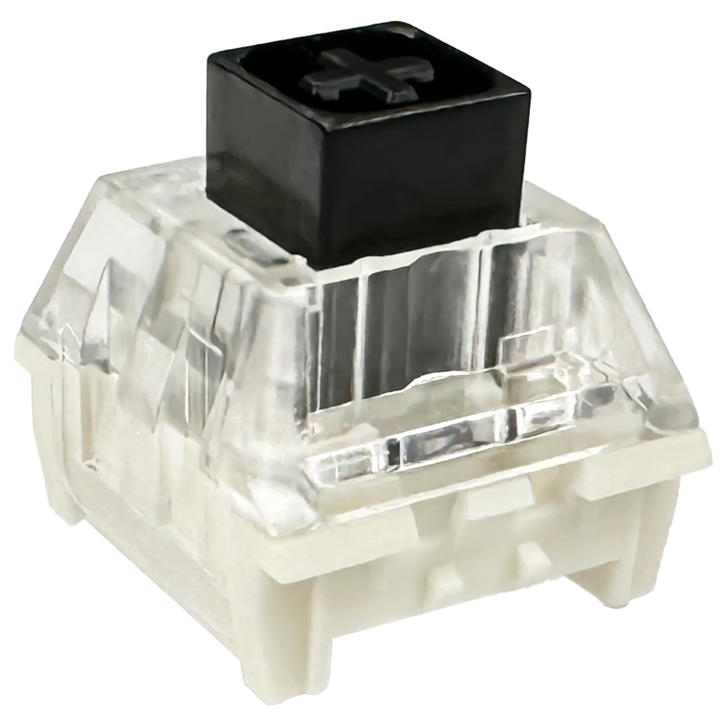 Zjmehty Kailh Box Black Switches for Mechanical Keyboard,3-Pin 60gf Linear/Factory Lubed/Dust&Waterproof Switches(Kailh Box Black,108Pcs)