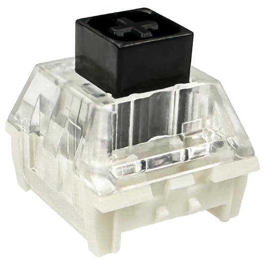 Zjmehty Kailh Box Black Switches for Mechanical Keyboard,3-Pin 60gf Linear/Factory Lubed/Dust&Waterproof Switches(Kailh Box Black,72Pcs)