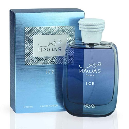 RASASI Hawas Ice EDP 100ML (3.4 OZ) | Long Lasting, Exquisite, Luxurious, Arabian Scents. (PACK OF 3)