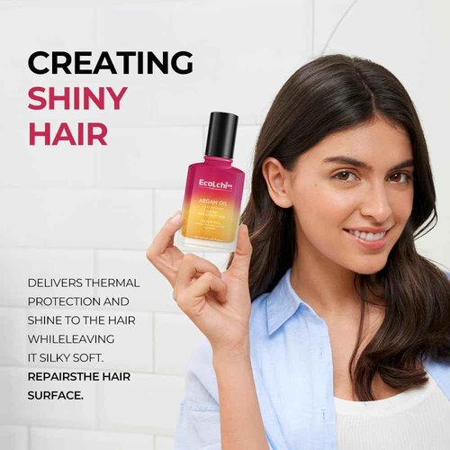 ECOLCHIPRO Ecolchi Hair Mask Shampoo Leaving-in Conditioner Argan Oil Set Collagen Hair Treatment Deep Repair Conditioning for Dry Damaged Hair All Hair Types 550+750+200+60ml