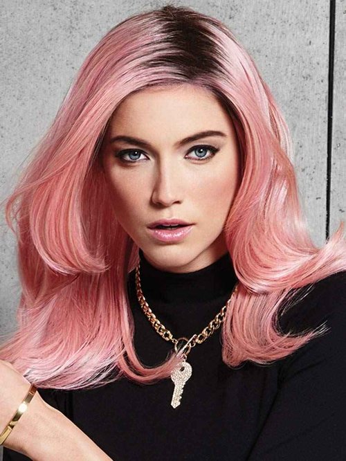HairDo Pinky Promise Wig New Heat Friendly Fiber And Rooted Pink Color
