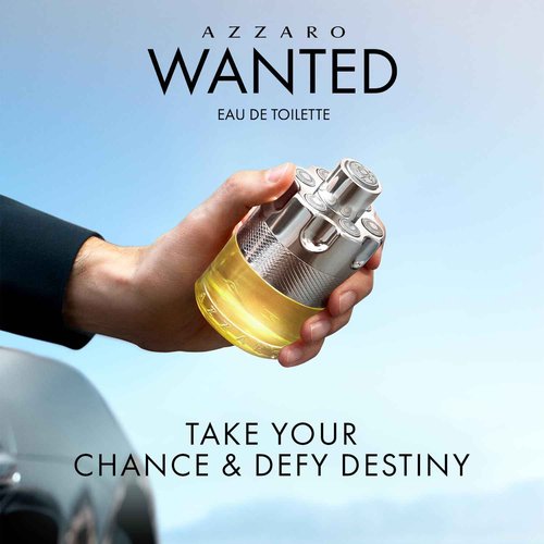 Azzaro Wanted Eau de Toilette - Woody, Citrus & Spicy Men's Cologne with Cardamom, Lemon, Vetiver - Travel Size, 1.6 oz