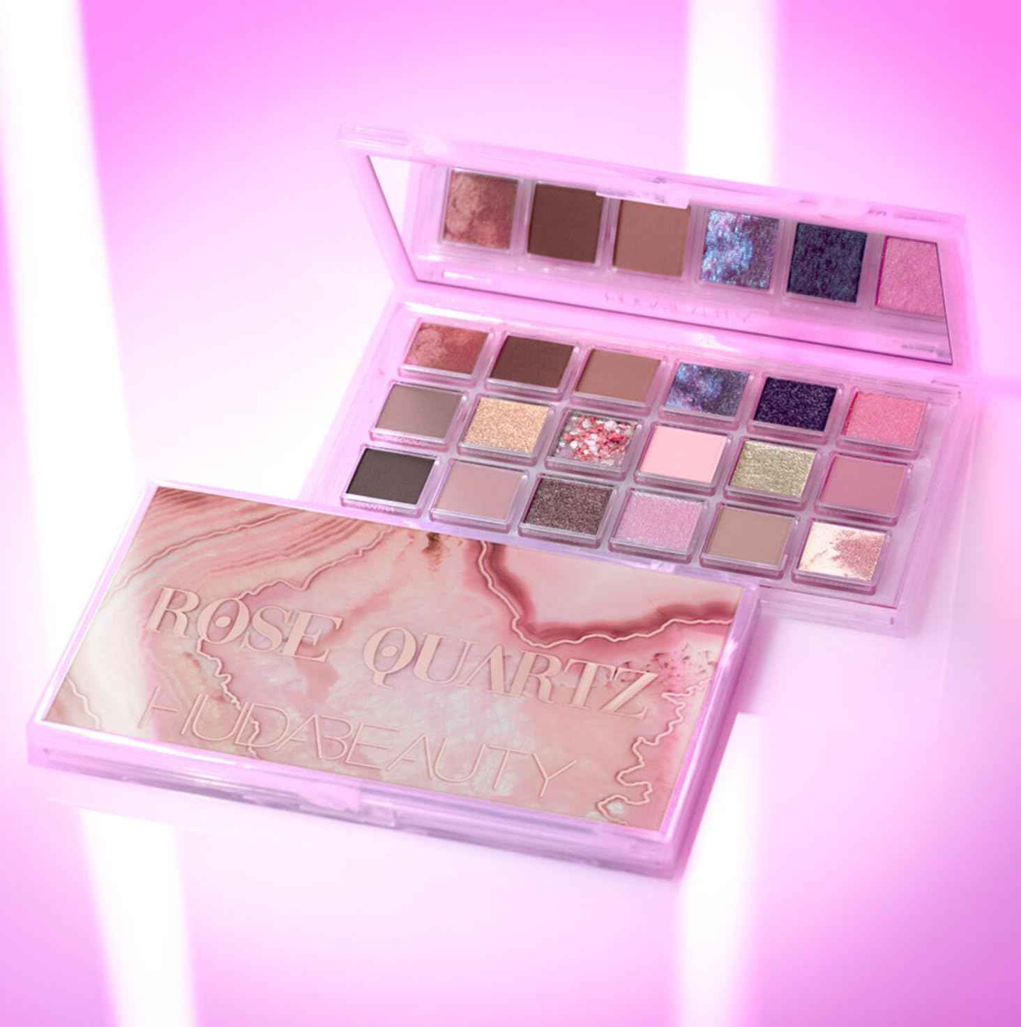 Huda Beauty Rose Quartz 18 Eyeshadow Palette