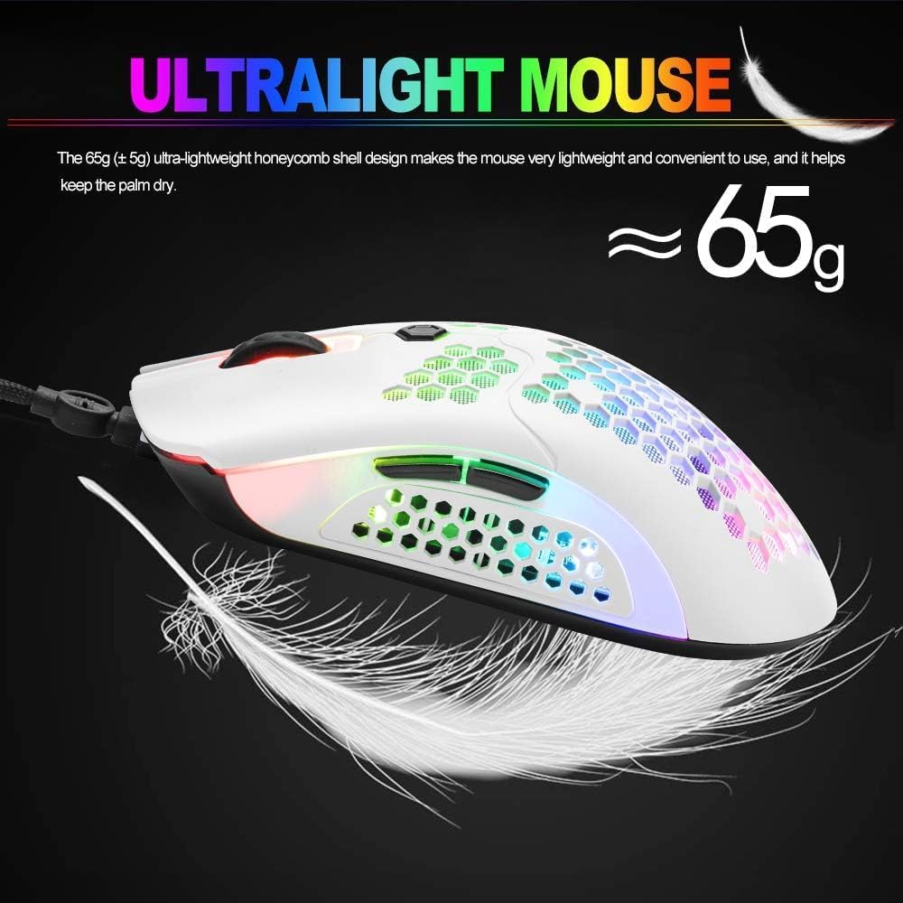 ZIYOU LANG Gaming Keyboard and Mouse and Mouse Pad,Wired Green Backlit Mechanical Keyboard,Superlight RGB Gaming Mouse,12000DPI Optical Sensor,6 Programmable Buttons Mice for PC Gamers