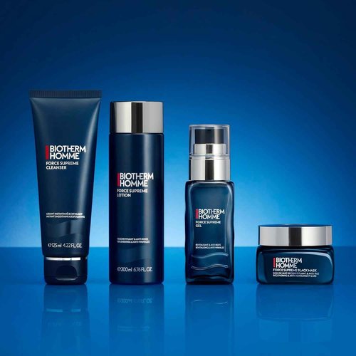 Biotherm Homme Force Supreme Gel, a Revitalizing & Anti-Aging Gel Cream for Men with Pro-Xylane and Blue Algae for Firmer Skin and Suppler Skin, Anti-Aging Skincare, 1.7 Fl. Oz.
