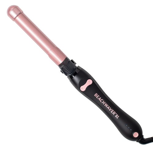 The Beachwaver Co. B1 Rotating Curling Iron - Automatic 1" Ceramic Curling Iron - Easy-to-Use Spinning Wand for Long-Lasting Waves, Auto-Shut Off, Travel-Friendly, Dual Voltage (BW160), Midnight Rose