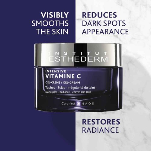 Institut Esthederm Intensive Vitamin C Cream, Aging Face Cream for Dark Spots and Firming, Face, Neck and Décolleté