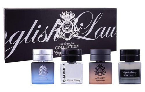 English Laundry Men's 20ml Coffret Collection, Throne, Armour, Noir Castle, Charmed EDP