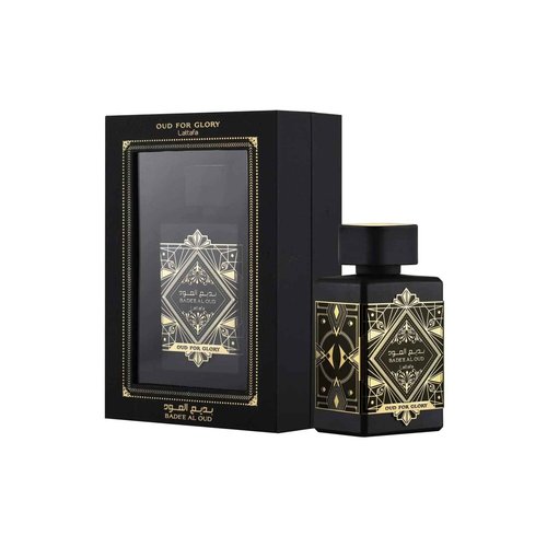 Lattafa Perfumes for Unisex 2 Piece Eau de Parfum Gift Set (Bade'e Al Oud Oud For Glory + Ejaazi Intensive Silver) 3.4 Ounce/100 ml each