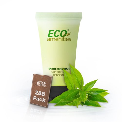 ECO amenities Hair Conditioner Tubes - Travel-Size Toiletry Kit - Twist-Cap Travel Essentials - Mini Conditioner Bulk - 0.75 Fl Oz, Pack of 288